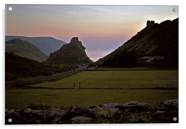Valley of Rocks Sunset  Acrylic by graham young