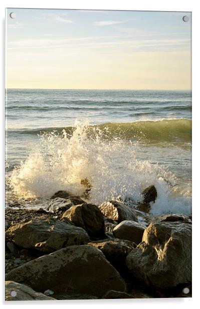  Breaking Waves Acrylic by graham young