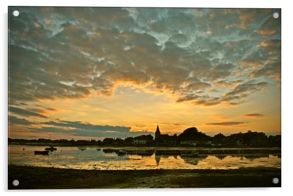 Bosham Sunset Acrylic by graham young