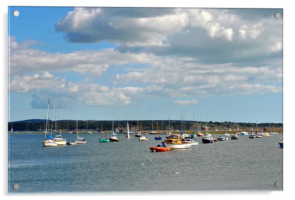 Keyhaven Harbour Acrylic by graham young
