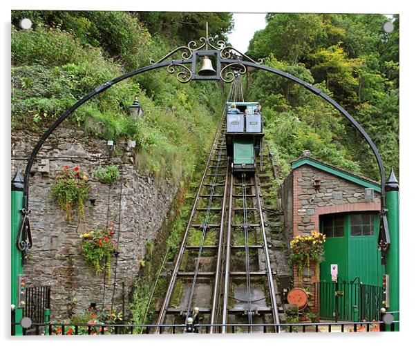 The Lynton and Lynmouth Cliff Railway Acrylic by graham young