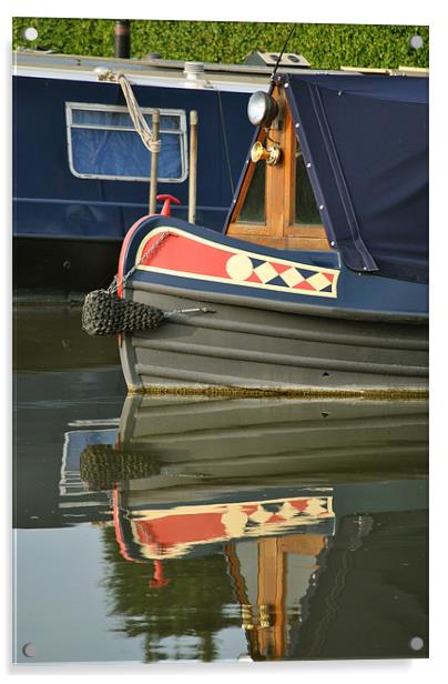 Narrowboat at Cooks Wharf Acrylic by graham young