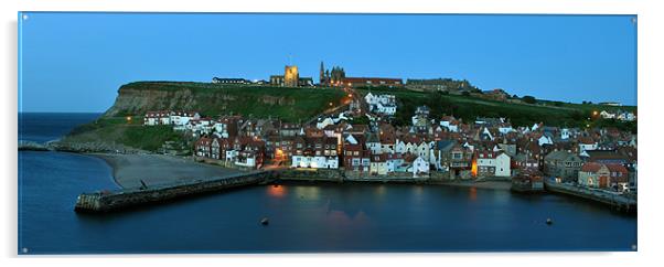 East Whitby at Dusk Acrylic by graham young