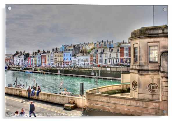 Weymouth Harbour Acrylic by Nicola Clark