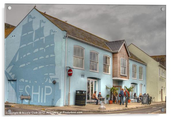 The Ship Inn Acrylic by Nicola Clark