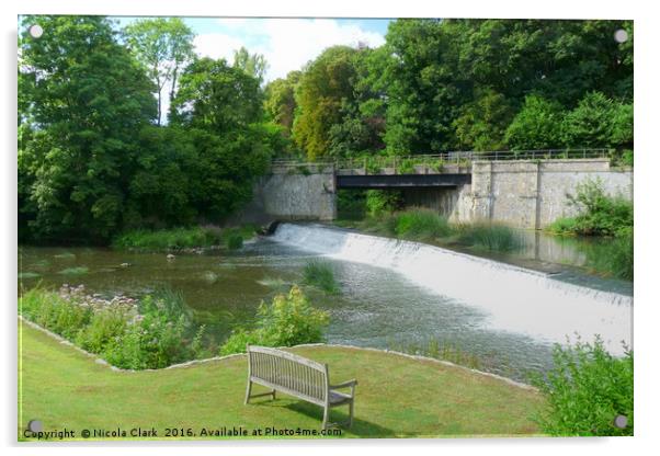 The Weir Acrylic by Nicola Clark