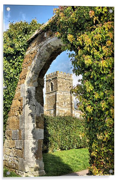 Arch Framed Church Acrylic by Nicola Clark