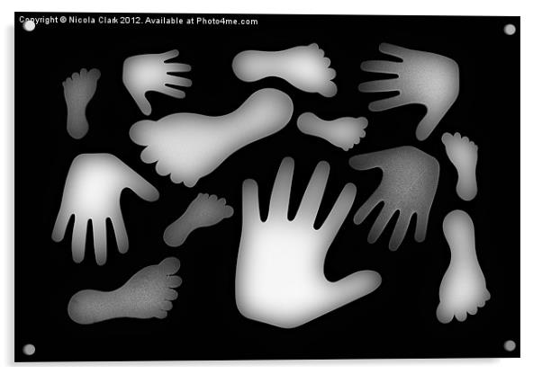 Hands and Feet Acrylic by Nicola Clark