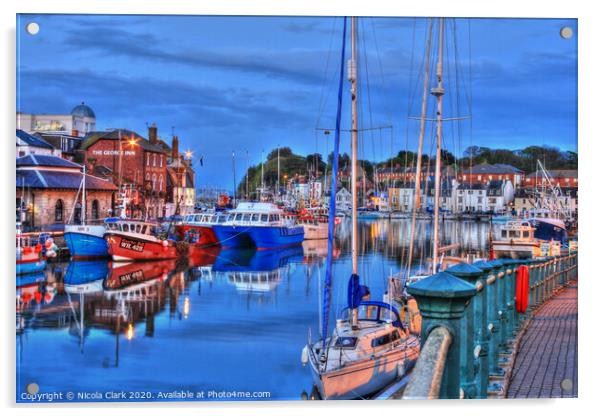Weymouth Harbour  Acrylic by Nicola Clark
