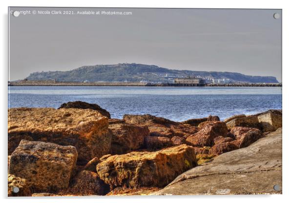 The Isle of Portland Acrylic by Nicola Clark