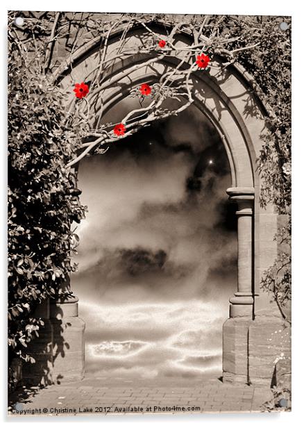 Secret Archway Acrylic by Christine Lake