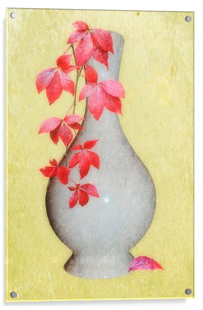 Autumn in a Vase Acrylic by Christine Lake