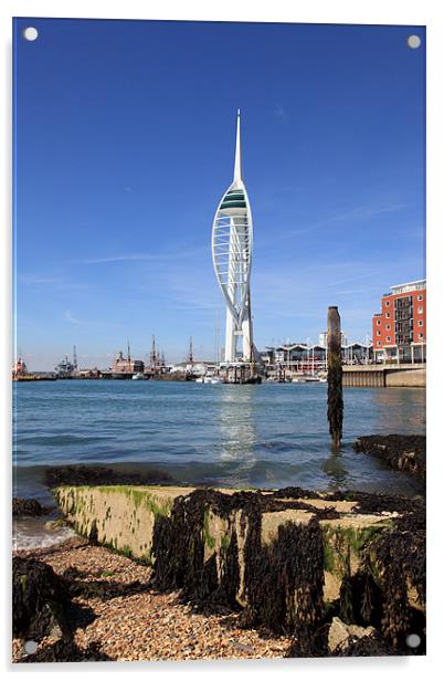 Spinaker Tower, Portsmouth Acrylic by Derek Wallace