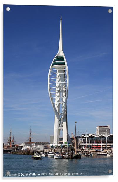Spinaker Tower, Portsmouth Acrylic by Derek Wallace