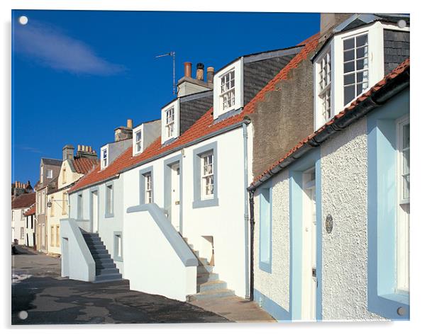 Pitenweem Cottages Acrylic by Derek Wallace