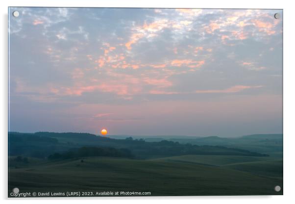 Northumberland Sunset Acrylic by David Lewins (LRPS)