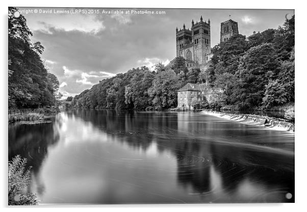 Durham Cathedral Black and White Acrylic by David Lewins (LRPS)