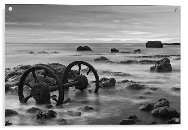 Old Wheels Seaham Acrylic by David Lewins (LRPS)