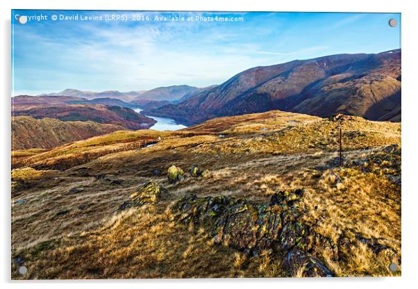 Thirlmere View Acrylic by David Lewins (LRPS)