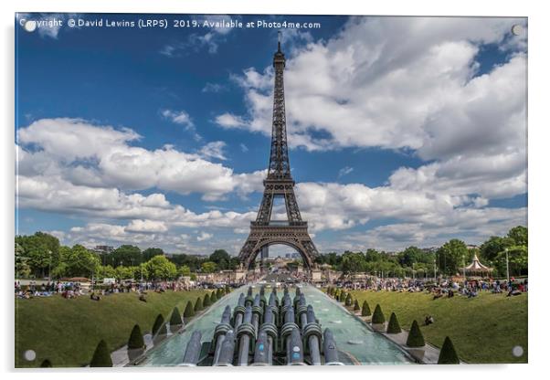 Eiffel Tower Acrylic by David Lewins (LRPS)
