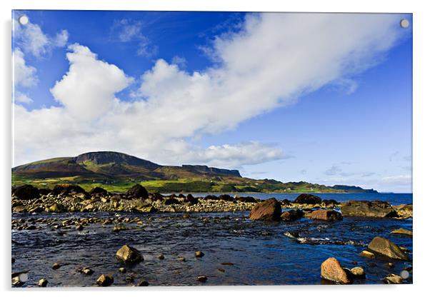 Trotternish Ridge, Isle of Skye. Scotland Acrylic by David Lewins (LRPS)