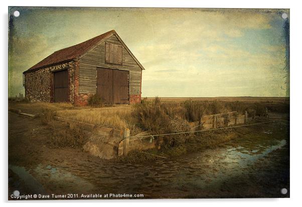 Coal Shed, Thornham, Norfolk Acrylic by Dave Turner