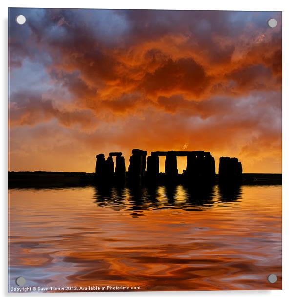 Stonehenge Acrylic by Dave Turner