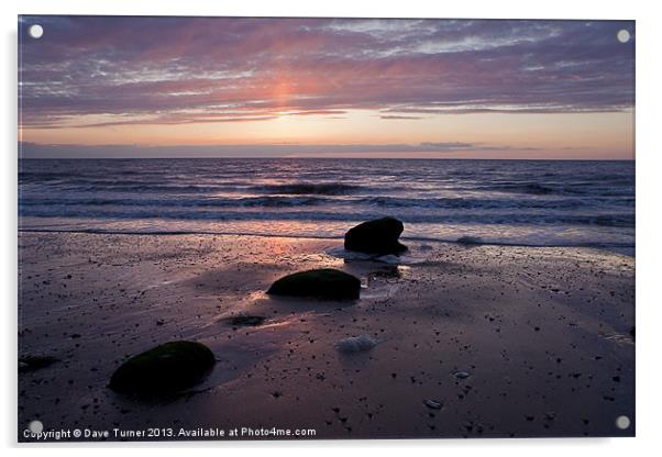 Hunstanton Sunset, Norfolk Acrylic by Dave Turner
