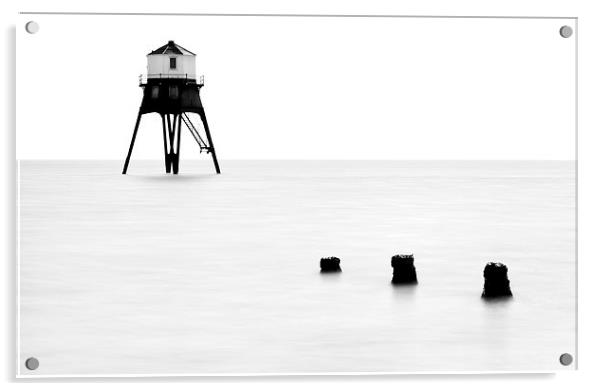 Dovercourt Lighthouse Acrylic by Dave Turner