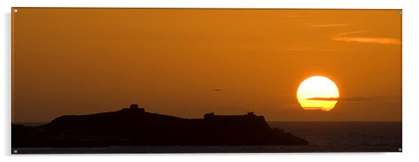 Headland sunset Acrylic by Dan Thorogood