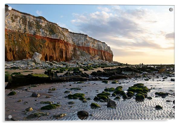 Hunstanton Evening Acrylic by Robert Geldard