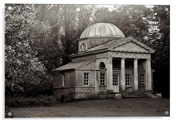 Holkham Temple Acrylic by Robert Geldard