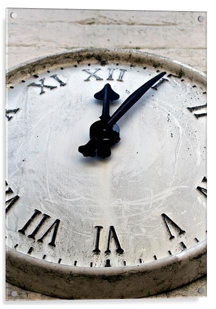 Clock, Roman, time Acrylic by Raymond Gilbert