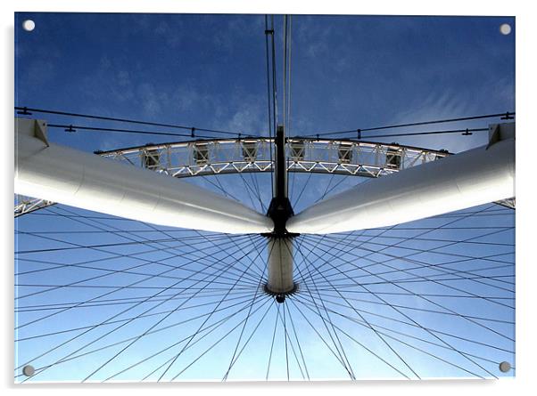 London, London Eye, travel Acrylic by Raymond Gilbert