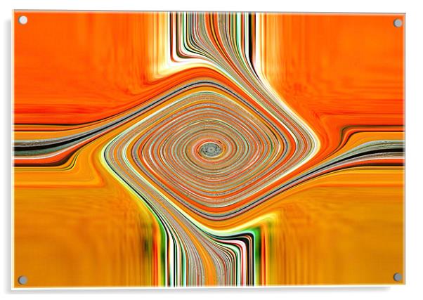 Orange+Lemons.Abstract Acrylic by paulette hurley