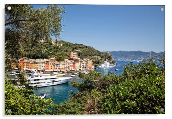 Portofino, Italy Acrylic by Gill Allcock