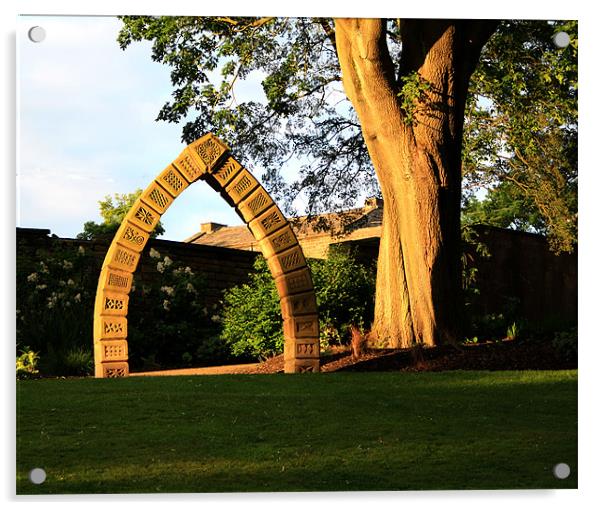 Marsden Hall Park Nelson - The Archway Acrylic by Peter Elliott 