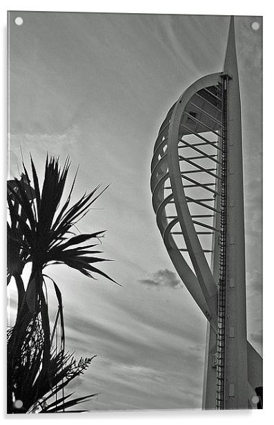 Spinnaker Tower Acrylic by Donna Collett
