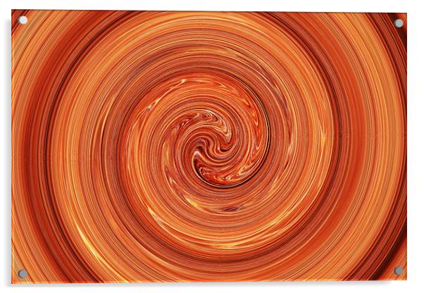 A Swirl of Hair Acrylic by Donna Collett