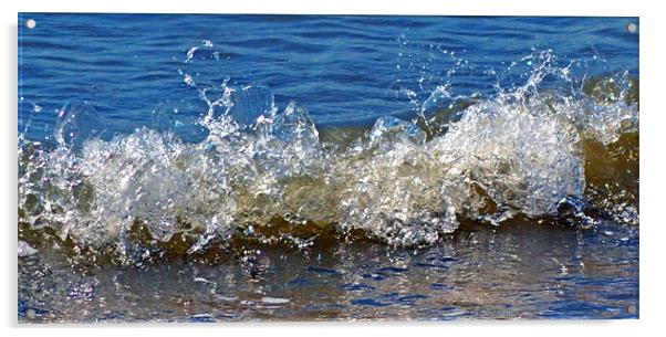 wave splash Acrylic by Donna Collett