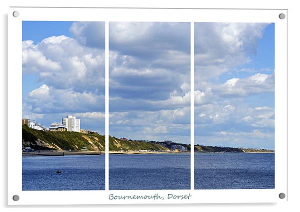 Bournemouth Triptych Acrylic by Donna Collett