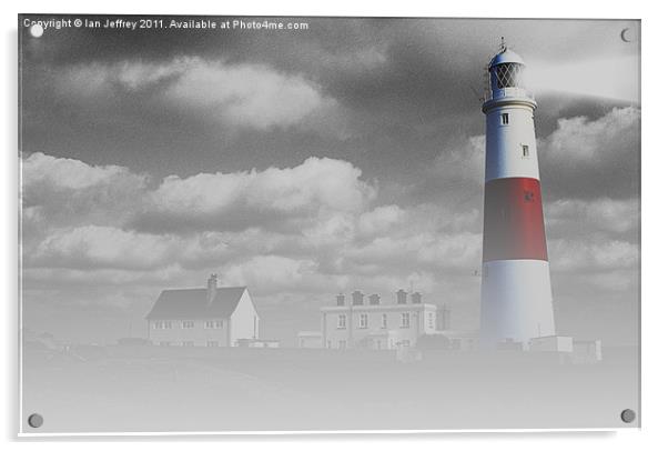 Portland Bill Acrylic by Ian Jeffrey