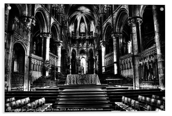 Canterbury Cathedral Acrylic by Ian Jeffrey
