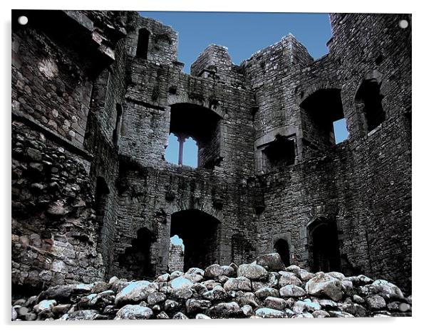 Castle Ruin Acrylic by Ian Jeffrey