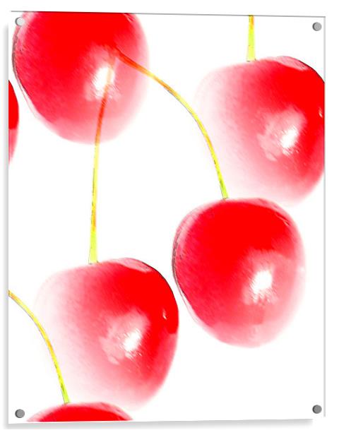Cherries Acrylic by Ian Jeffrey