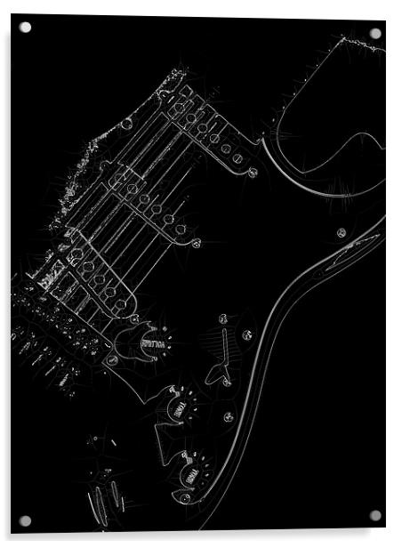 Guitar Acrylic by Ian Jeffrey