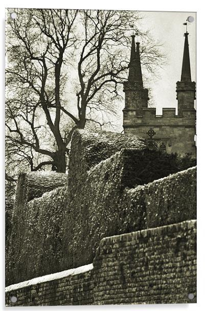 View of Penshurst Church Acrylic by Dawn Cox
