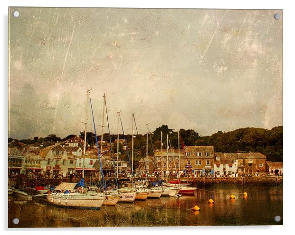 Padstow Harbour Acrylic by Dawn Cox