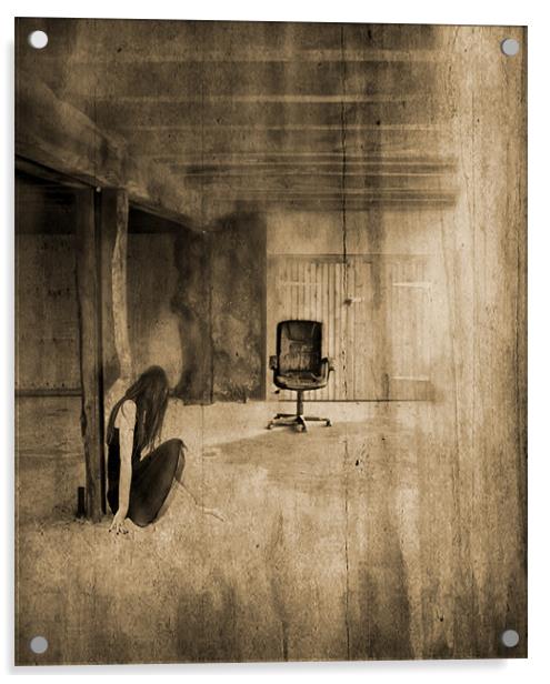 girl in an empty room Acrylic by Dawn Cox