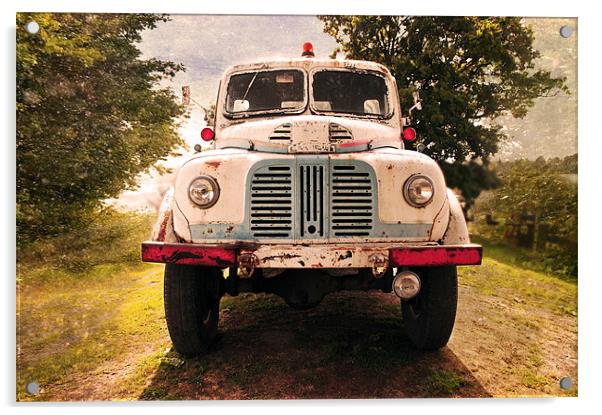 Vintage truck Acrylic by Dawn Cox